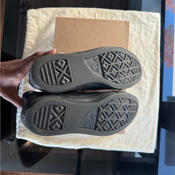 Converse Black High-Top rubber rain Sneakers. Perfect for the rain size 10W - Picture 2 of 3